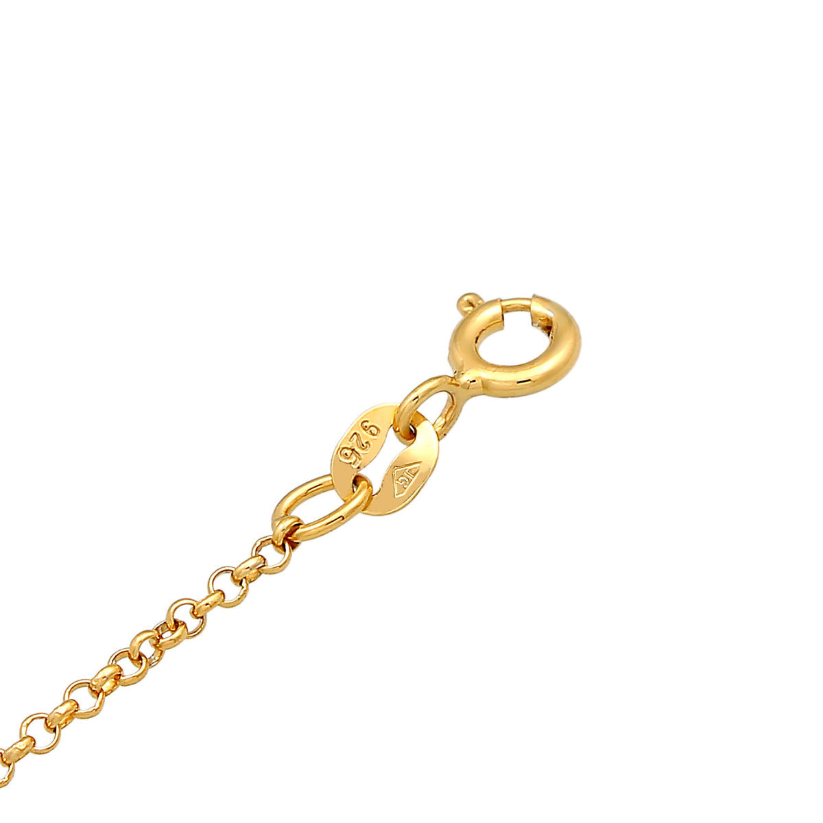 Gold - Elli | Fußkettchen Beads | 925er Sterling Silber Vergoldet