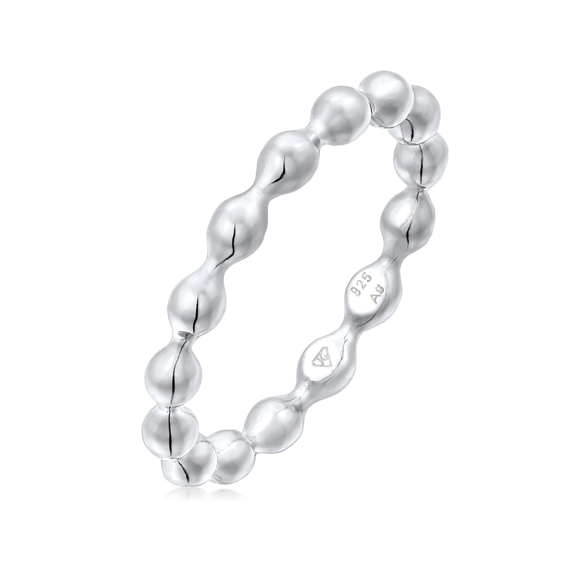 Silber - Elli | Stapelring Kugeln | 925er Sterling Silber