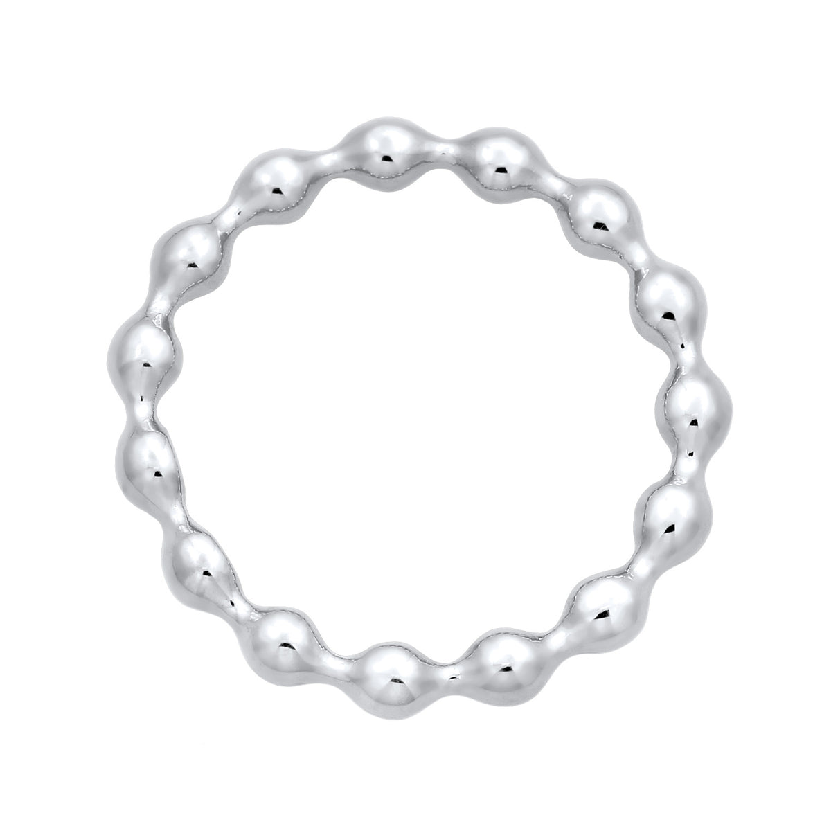 Silber - Elli | Stapelring Kugeln | 925er Sterling Silber