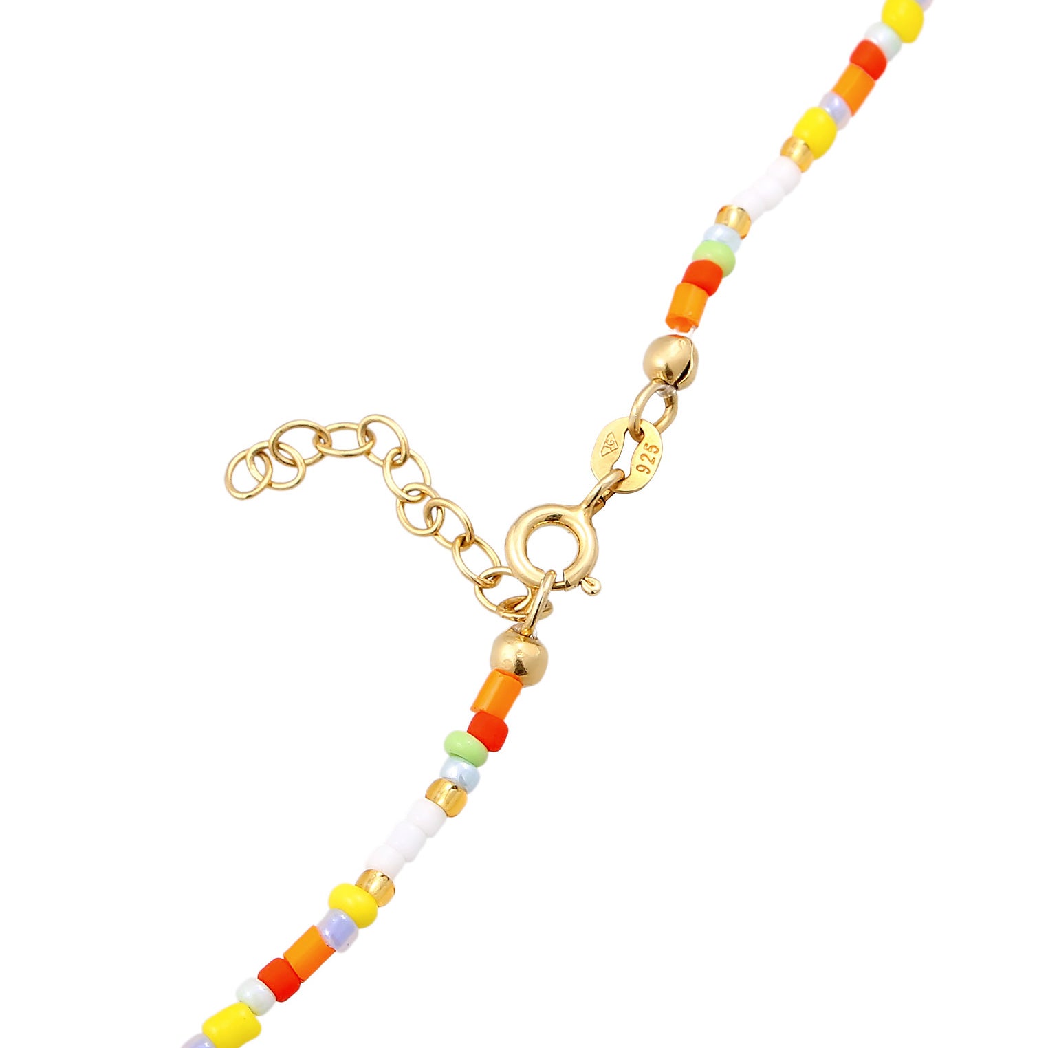 Gold - Elli | Choker Peace Beads | 925er Sterling Silber Vergoldet