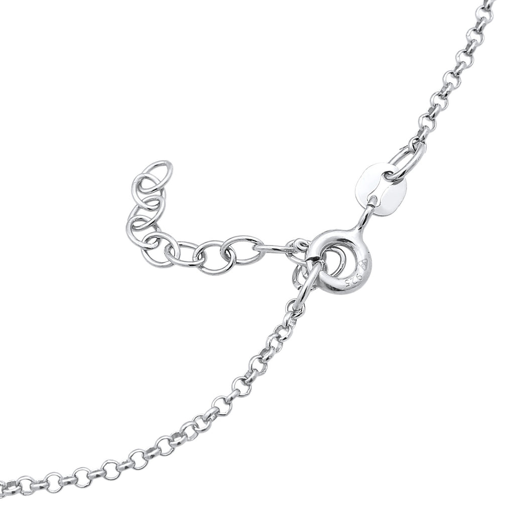 Silber - Elli | Fußkettchen Beads | 925er Sterling Silber