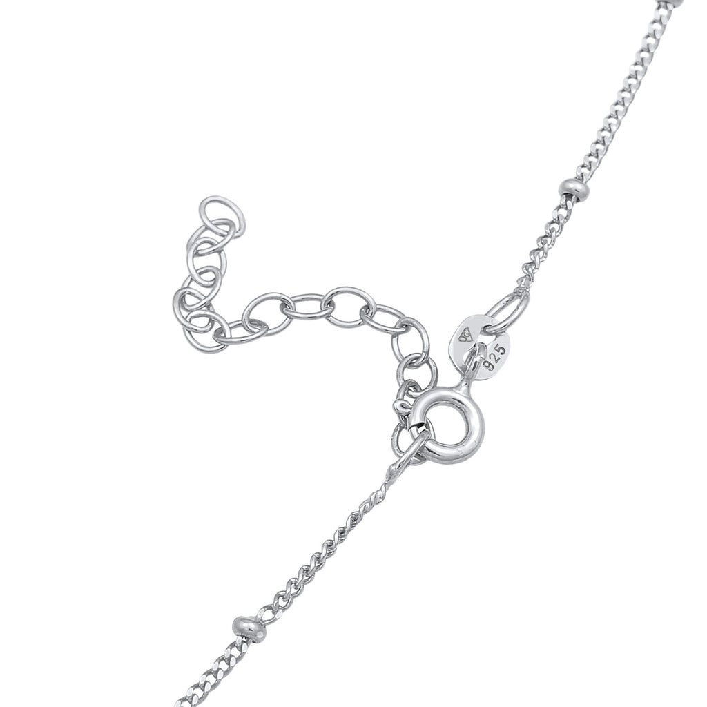 Silber - Elli | Schmuckset Halbmond | Mondstein (Weiß) | 925er Sterling Silber