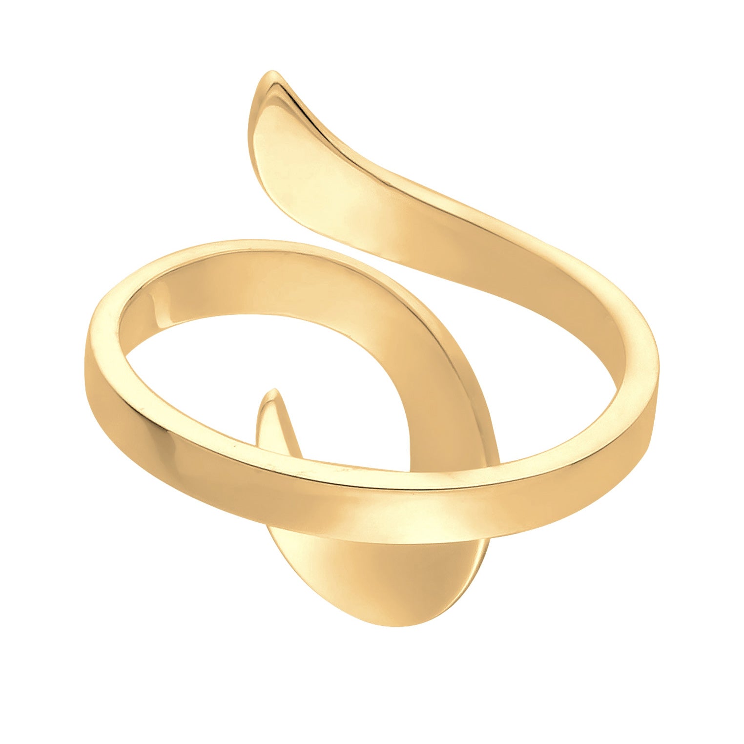 Gold - Elli | Ring Ornament | 925er Sterling Silber Vergoldet