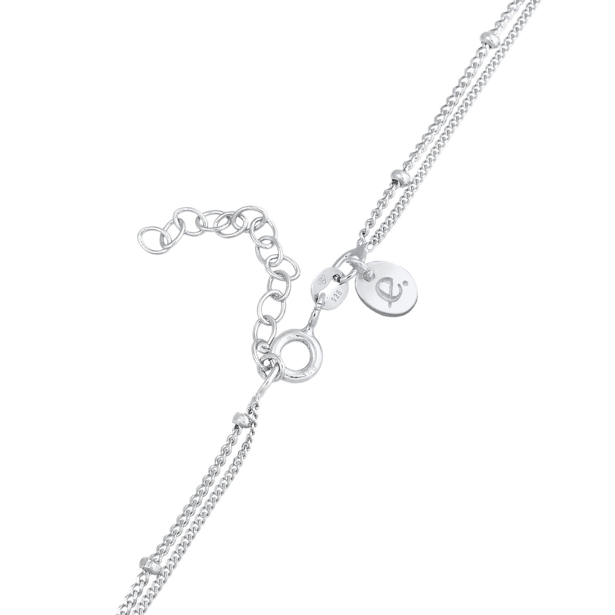 Silber - Elli PREMIUM | Choker Kugel | Achat (Grün) | 925er Sterling Silber