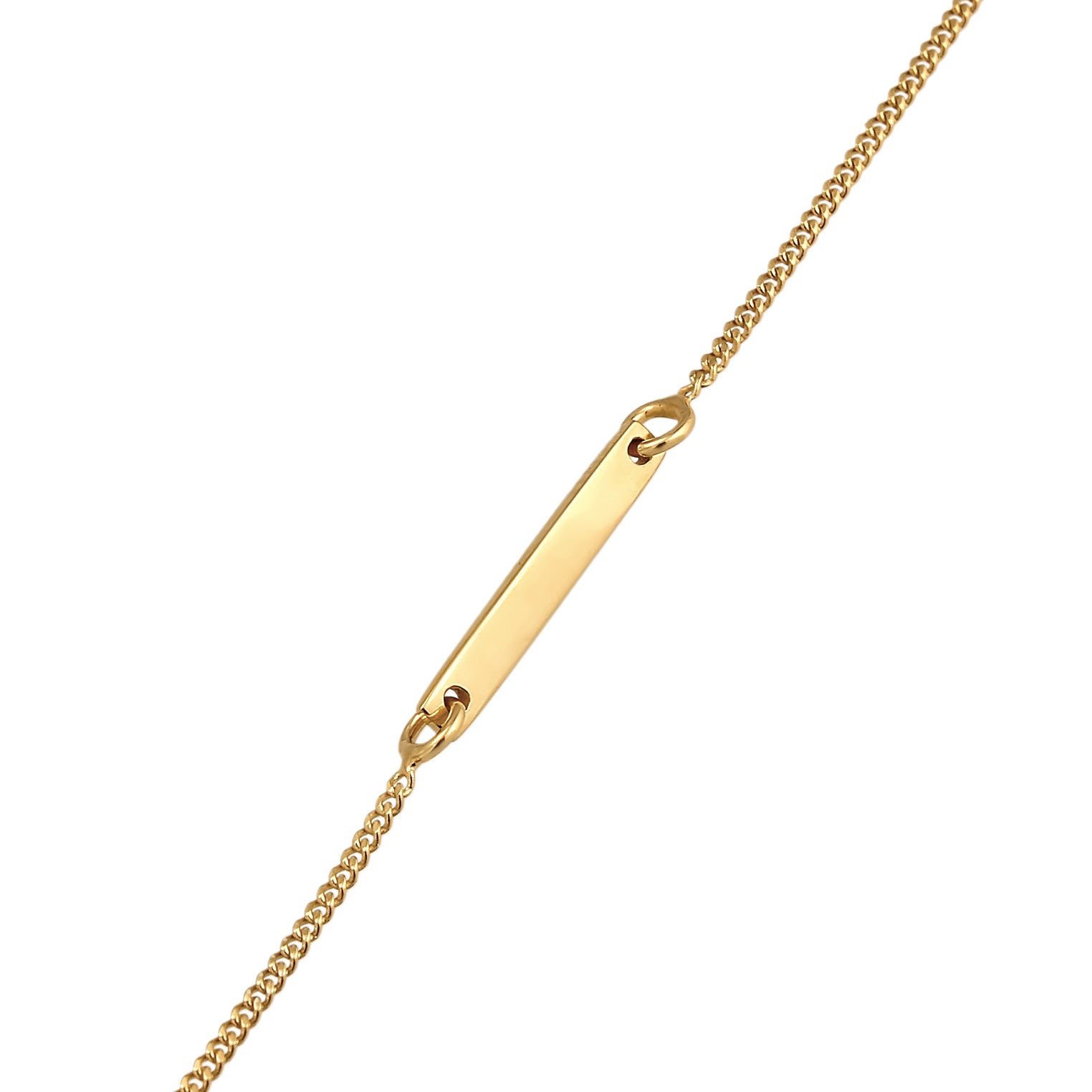 Gold - Elli | Armband ID Platte | 925er Sterling Silber