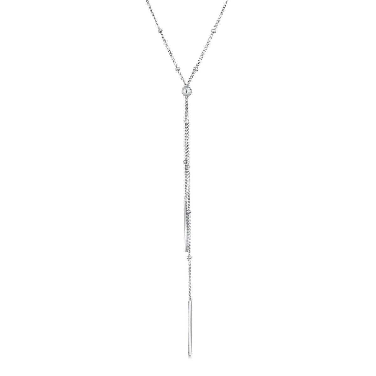 Silber - Elli | Y-Halskette Geo | 925er Sterling Silber