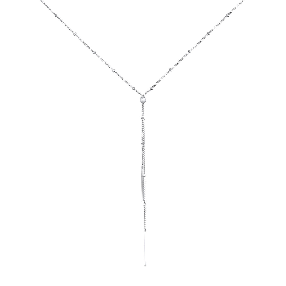 Silber - Elli | Y-Halskette Geo | 925er Sterling Silber