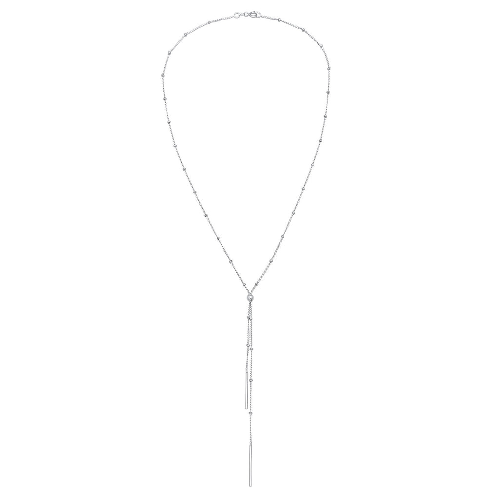Silber - Elli | Y-Halskette Geo | 925er Sterling Silber