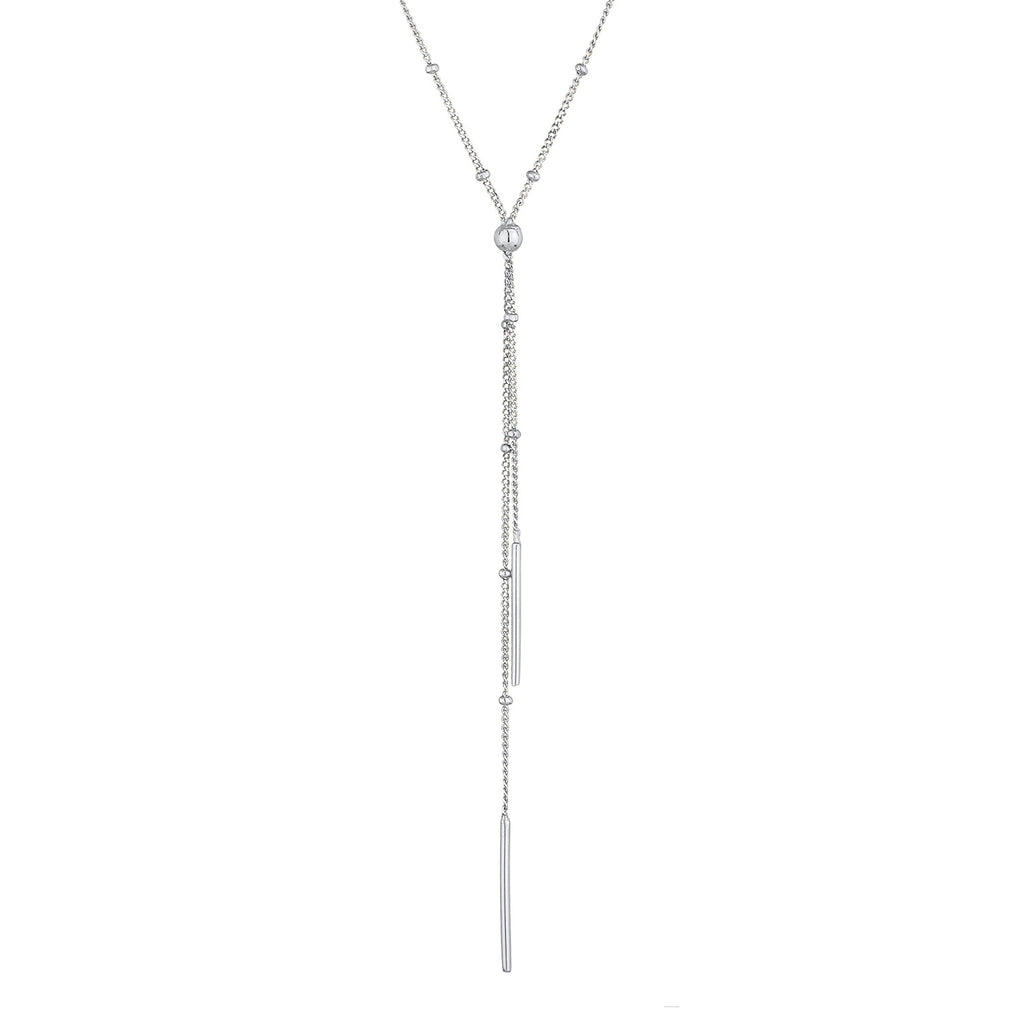 Silber - Elli | Y-Halskette Geo | 925er Sterling Silber