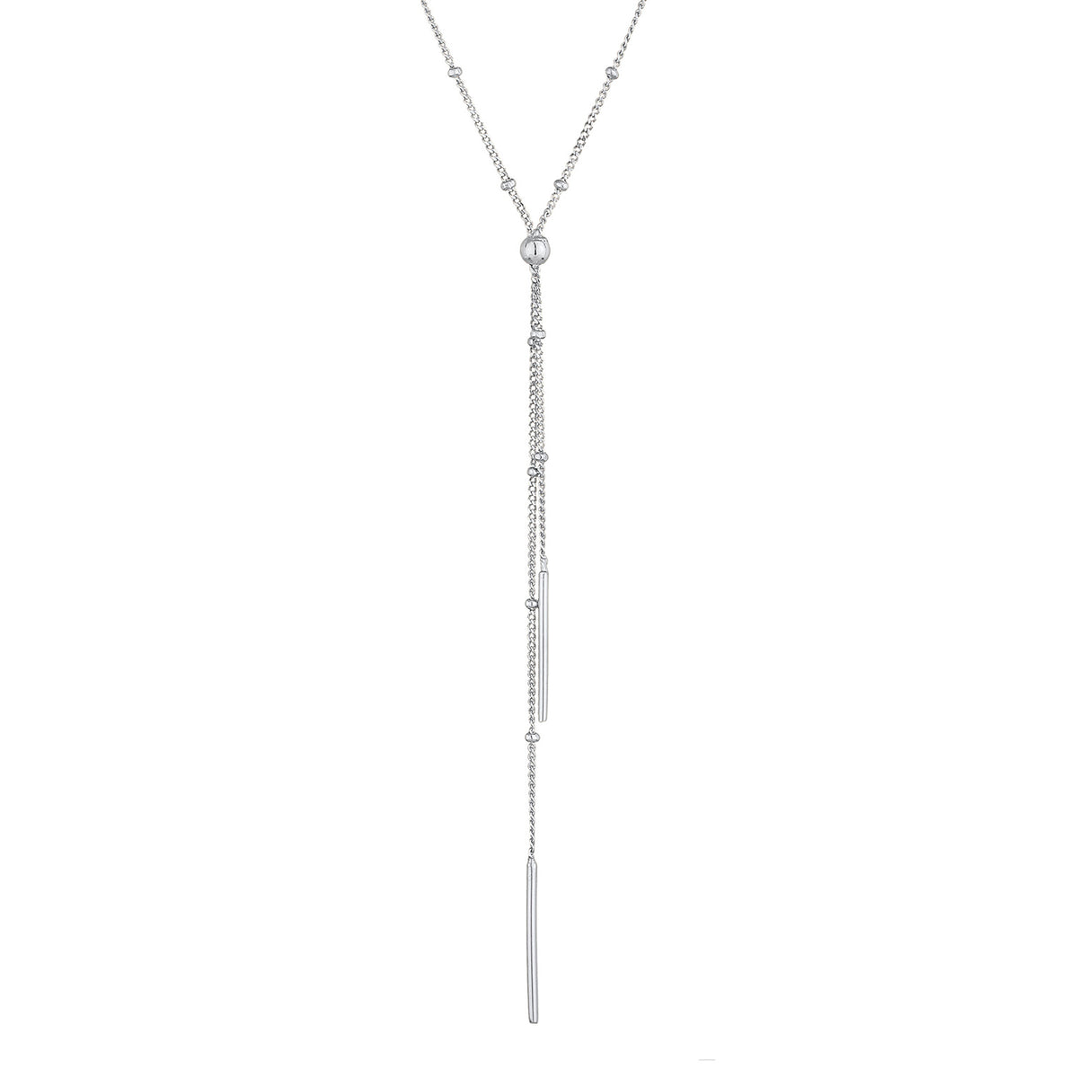 Silber - Elli | Y-Halskette Geo | 925er Sterling Silber