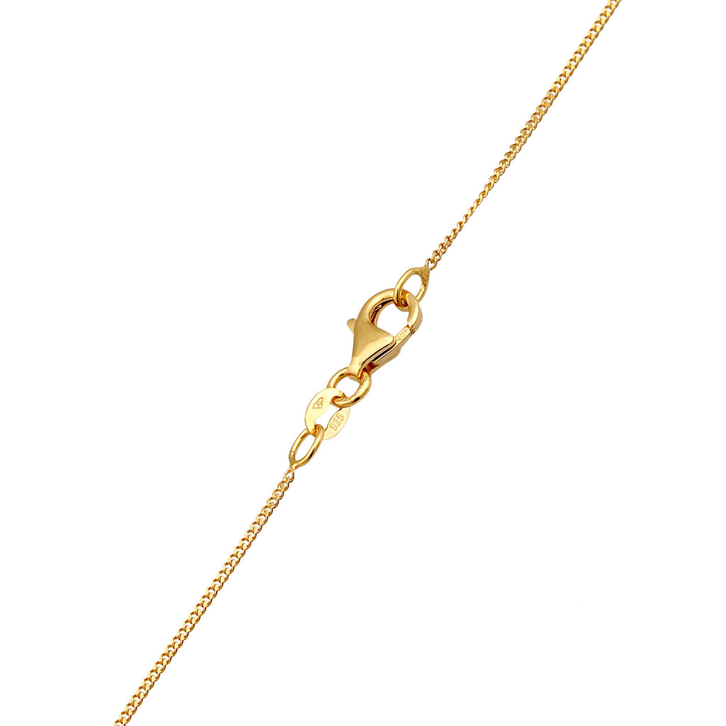 Gold - Elli PREMIUM | Schmuckset Tropfen | Zirkonia, Synth. Rubin (Rot) | 925er Sterling Silber vergoldet