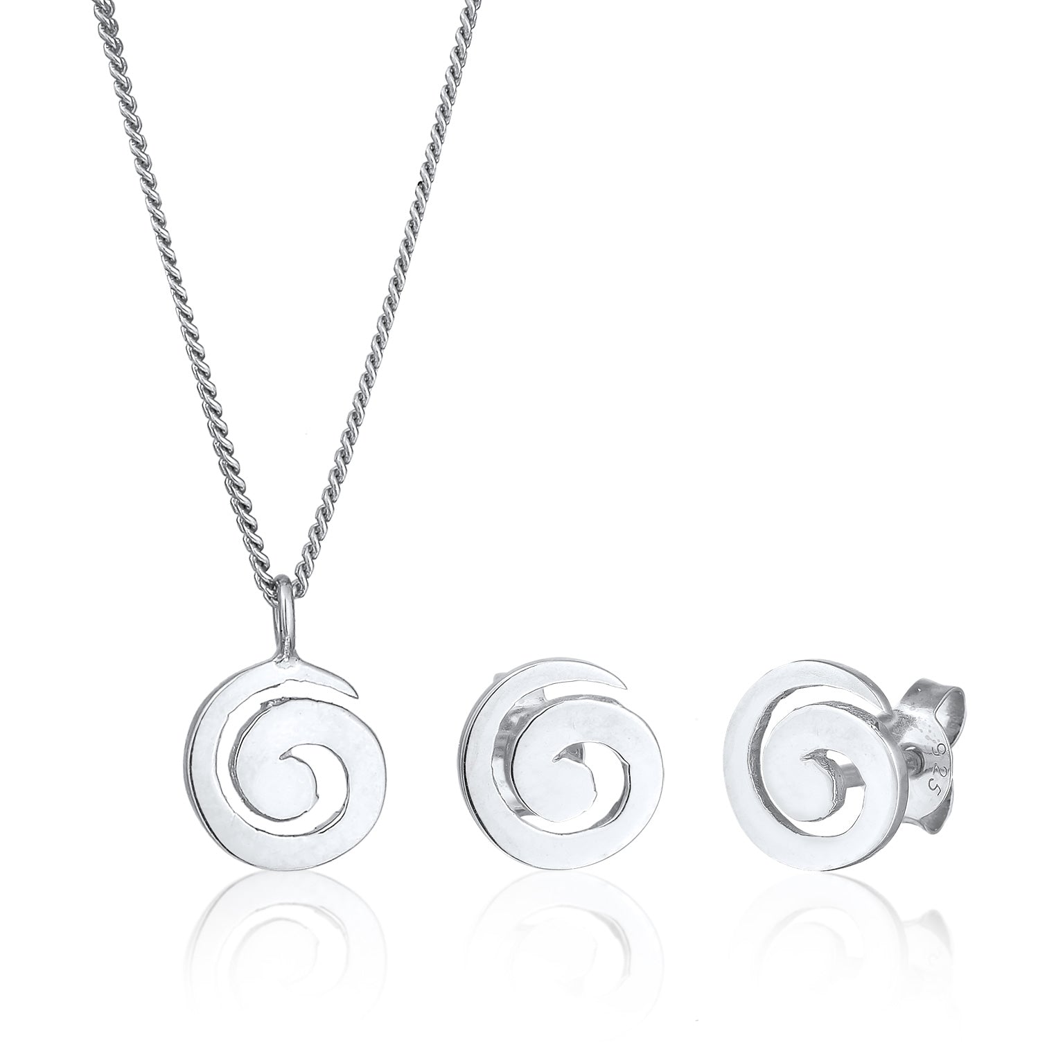 Silber - Elli | Schmuckset Spriale | 925er Sterling Silber