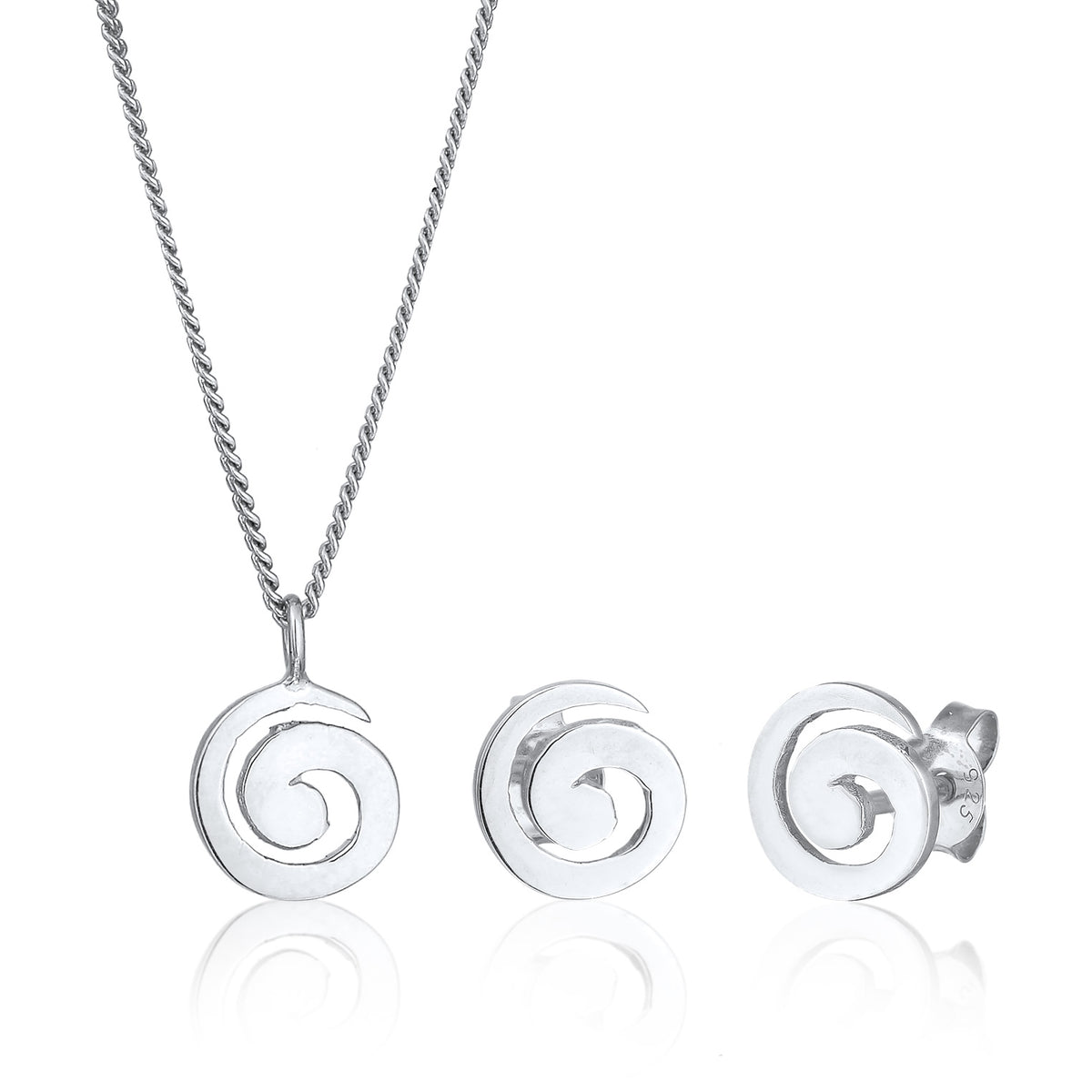 Silber - Elli | Schmuckset Spriale | 925er Sterling Silber