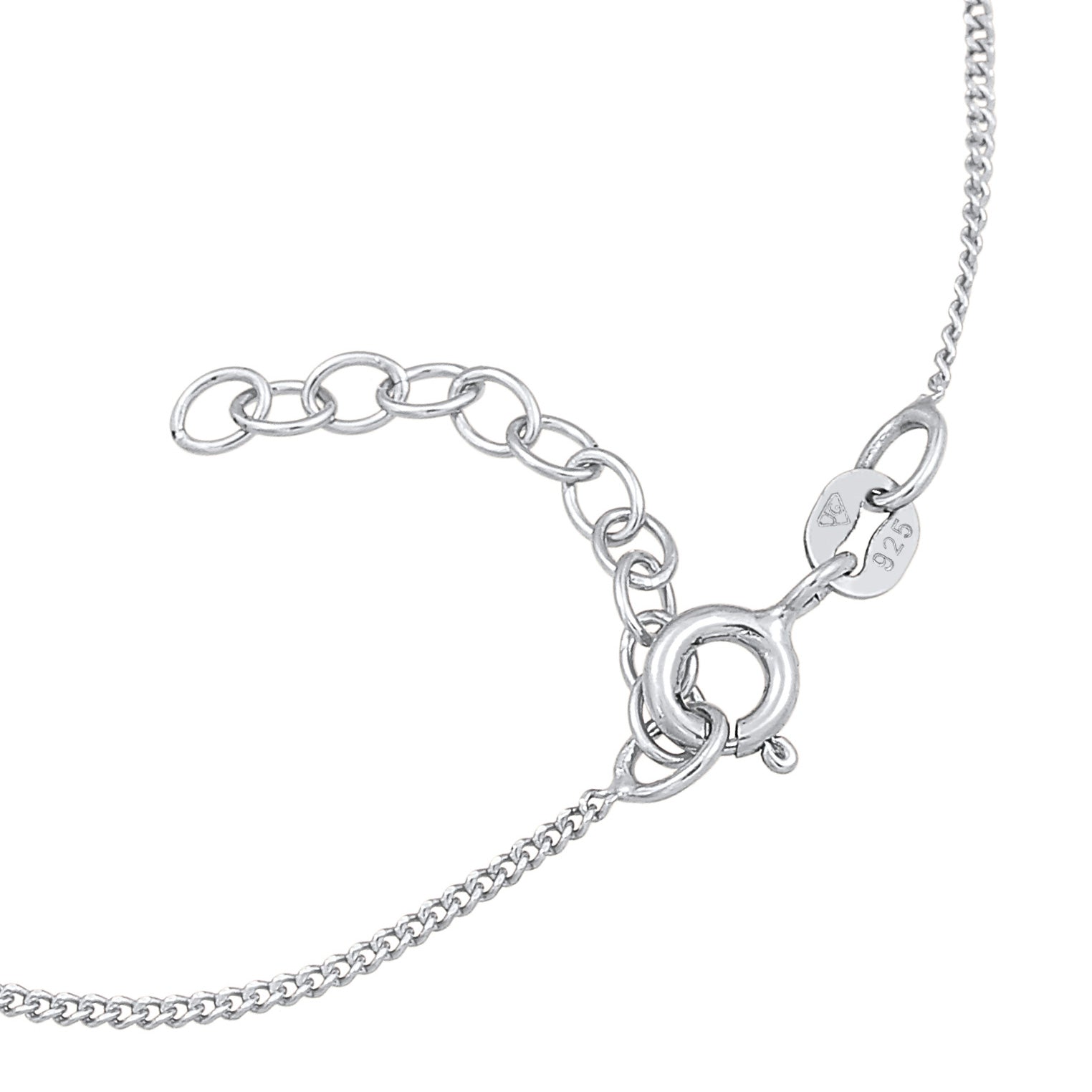 Silber - Elli | Armband mit Smiling Face | Mit Kristallen von Swarovski® (Weiß) | 925er Sterling Silber