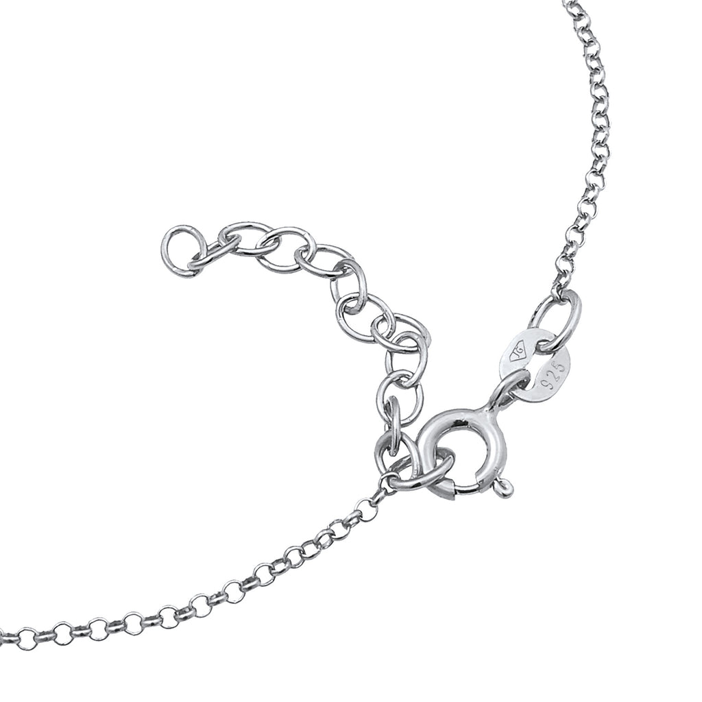 Silber - Elli | Armband Buchstabe M | 925er Sterling Silber
