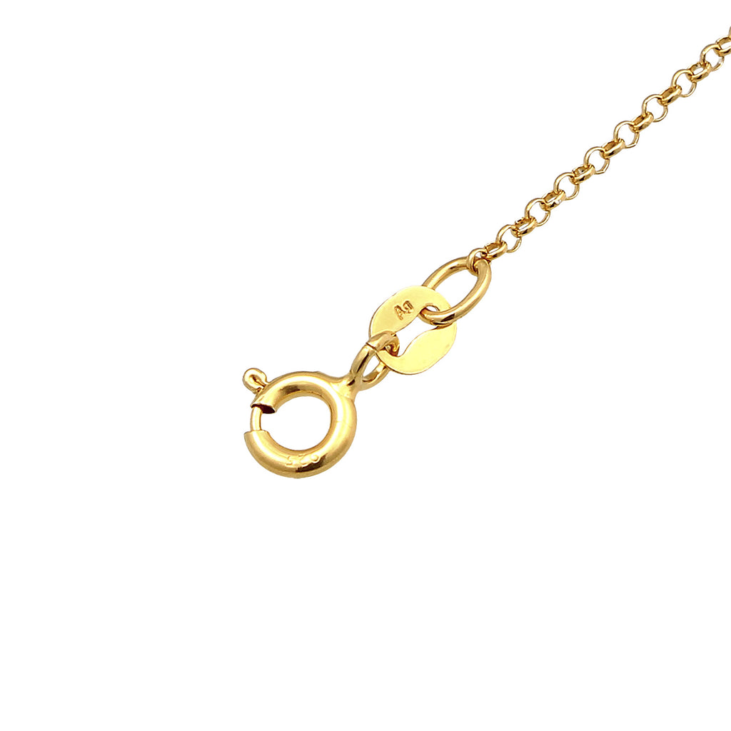 Gold - Elli | Armband Buchstabe M | 925er Sterling Silber Vergoldet