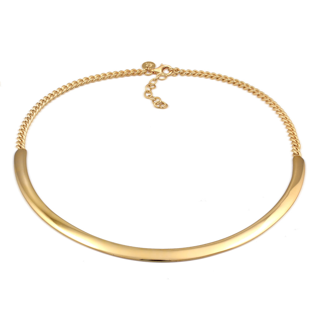 Gold - Elli PREMIUM | Halskette Reifen | 925 Sterling Silber
