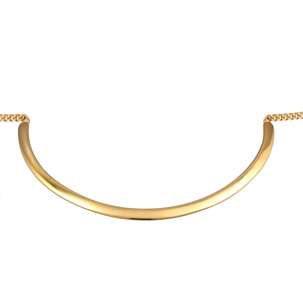 Gold - Elli PREMIUM | Halskette Reifen | 925 Sterling Silber