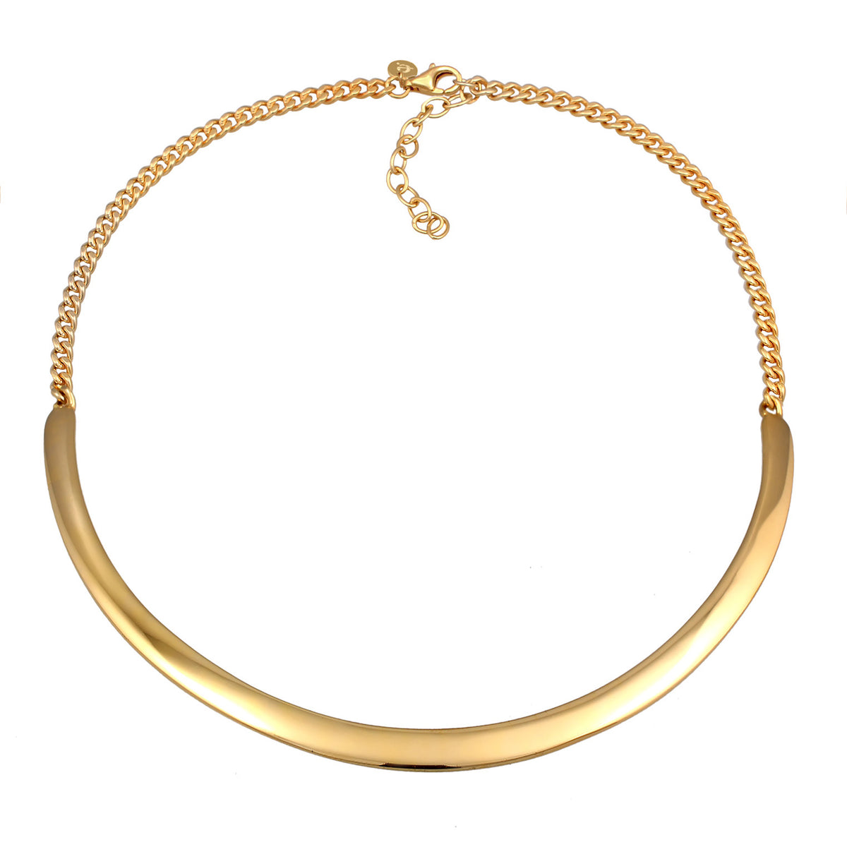 Gold - Elli PREMIUM | Halskette Reifen | 925 Sterling Silber