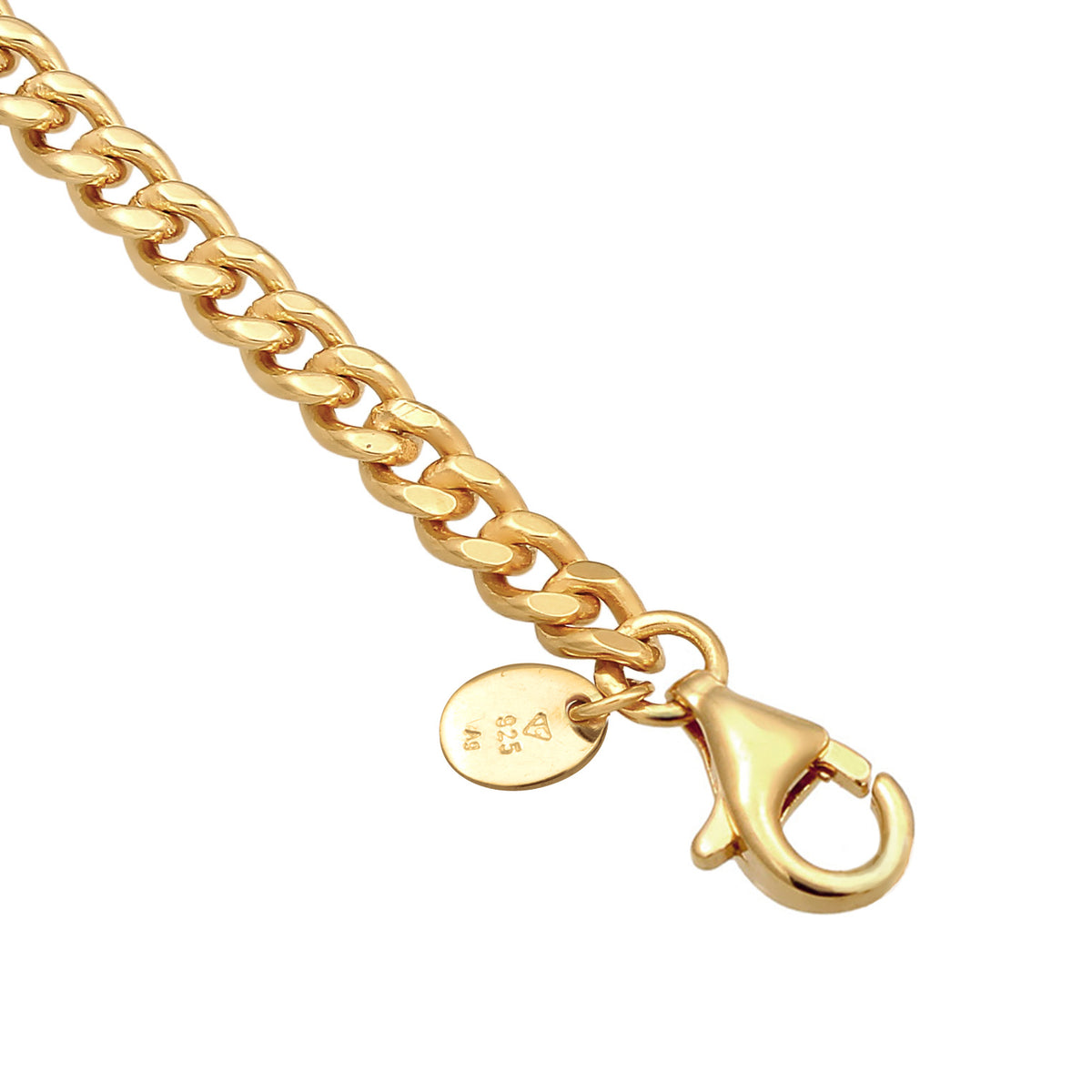 Gold - Elli PREMIUM | Halskette Reifen | 925 Sterling Silber