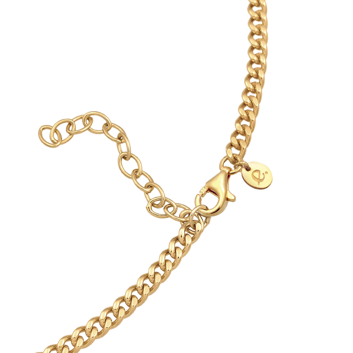 Gold - Elli PREMIUM | Halskette Reifen | 925 Sterling Silber