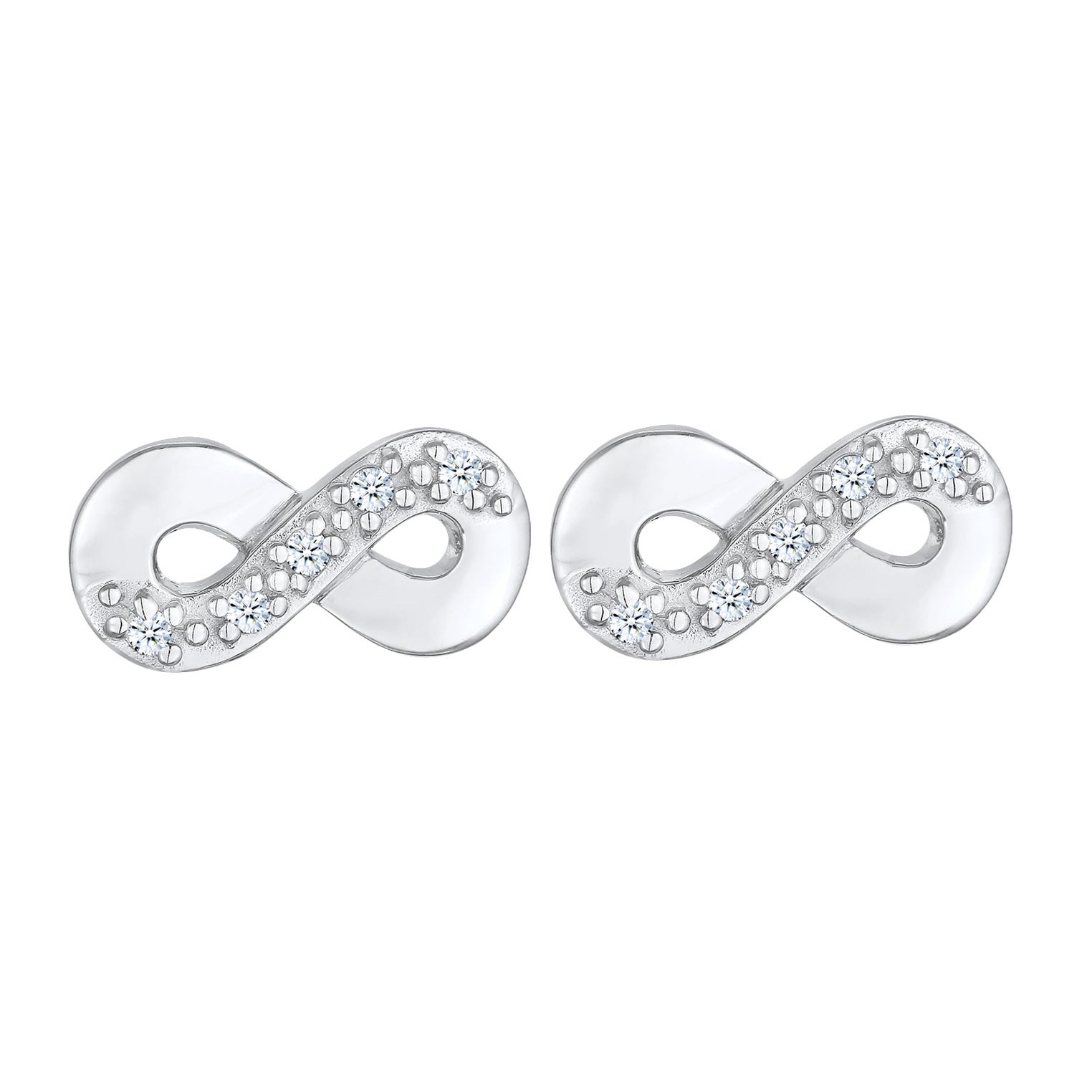 Silber - Elli DIAMONDS | Infinity Symbol Diamant (0.15 ct) 925 Silber