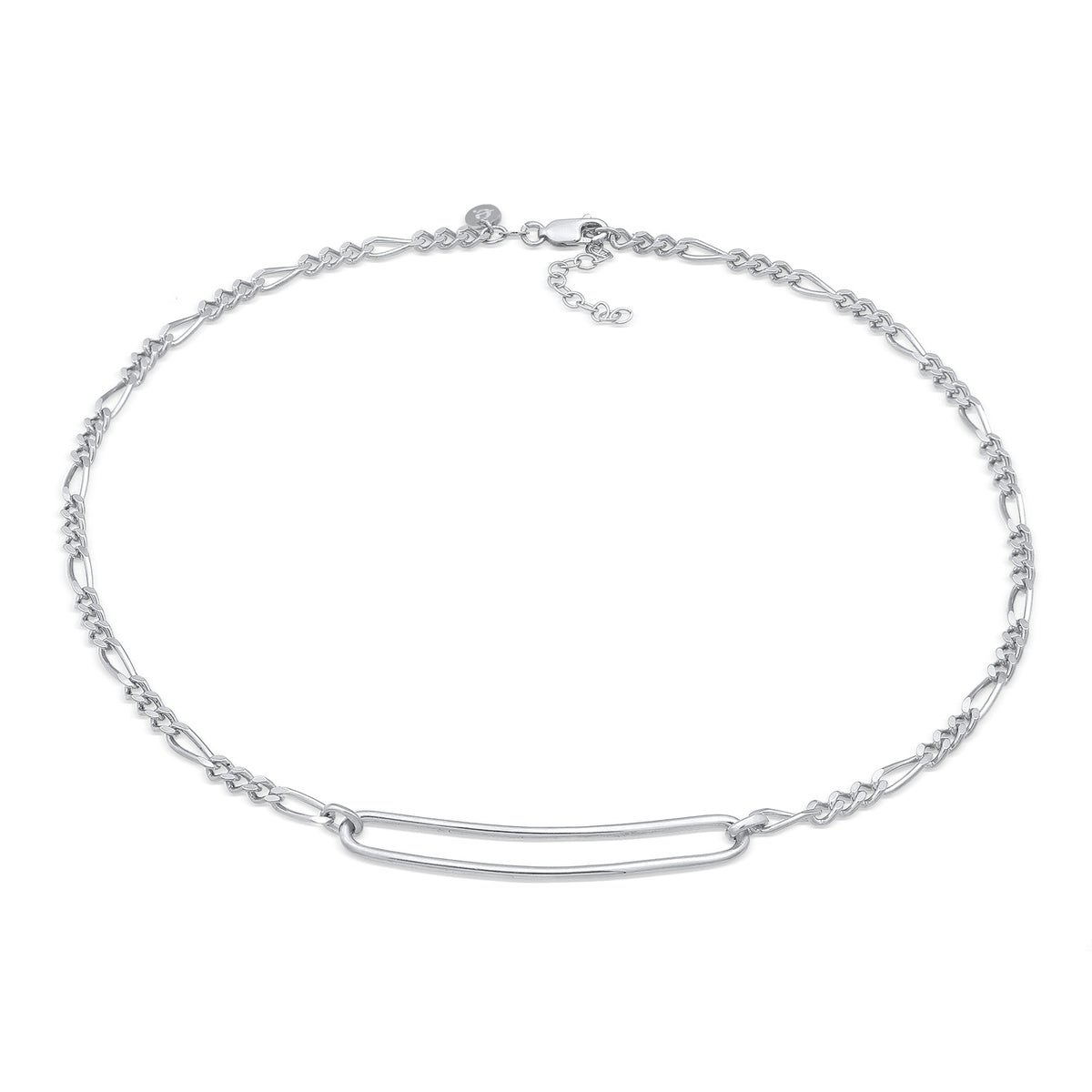 Silber - Elli PREMIUM | Figaro Glied Oval Trend 925 Silber