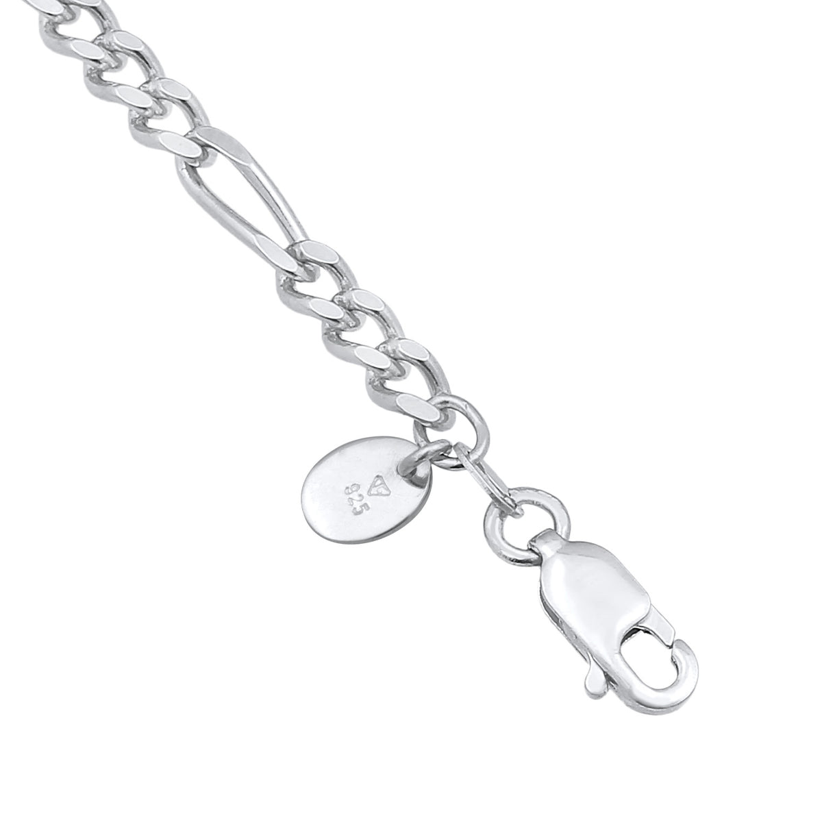 Silber - Elli PREMIUM | Figaro Glied Oval Trend 925 Silber
