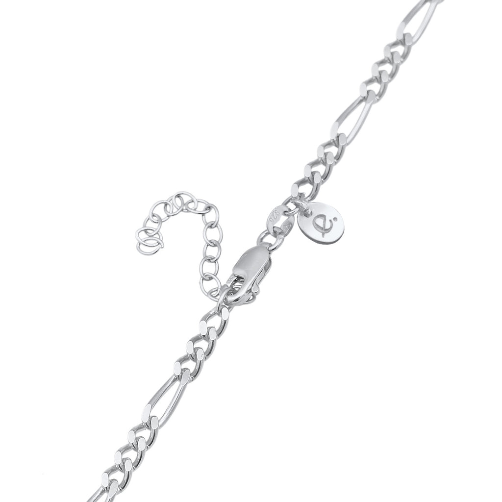 Silber - Elli PREMIUM | Figaro Glied Oval Trend 925 Silber