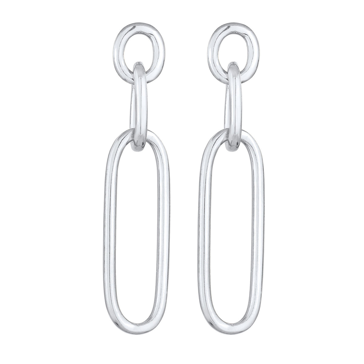 Silber - Elli | Ohrhänger Kettenglieder | 925er Sterling Silber