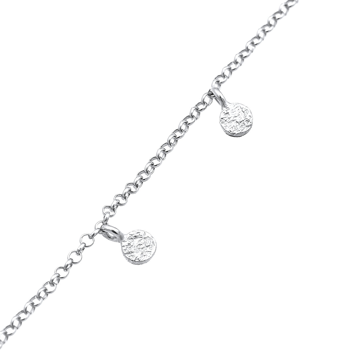 Silber - Elli | Armband Plättchen Coin | 925er Sterling Silber