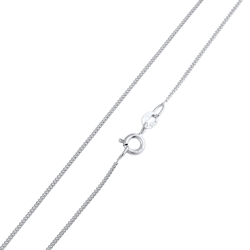 Silber - Elli | Halskette Peace | Zirkonia (Weiß) | 925er Sterling Silber