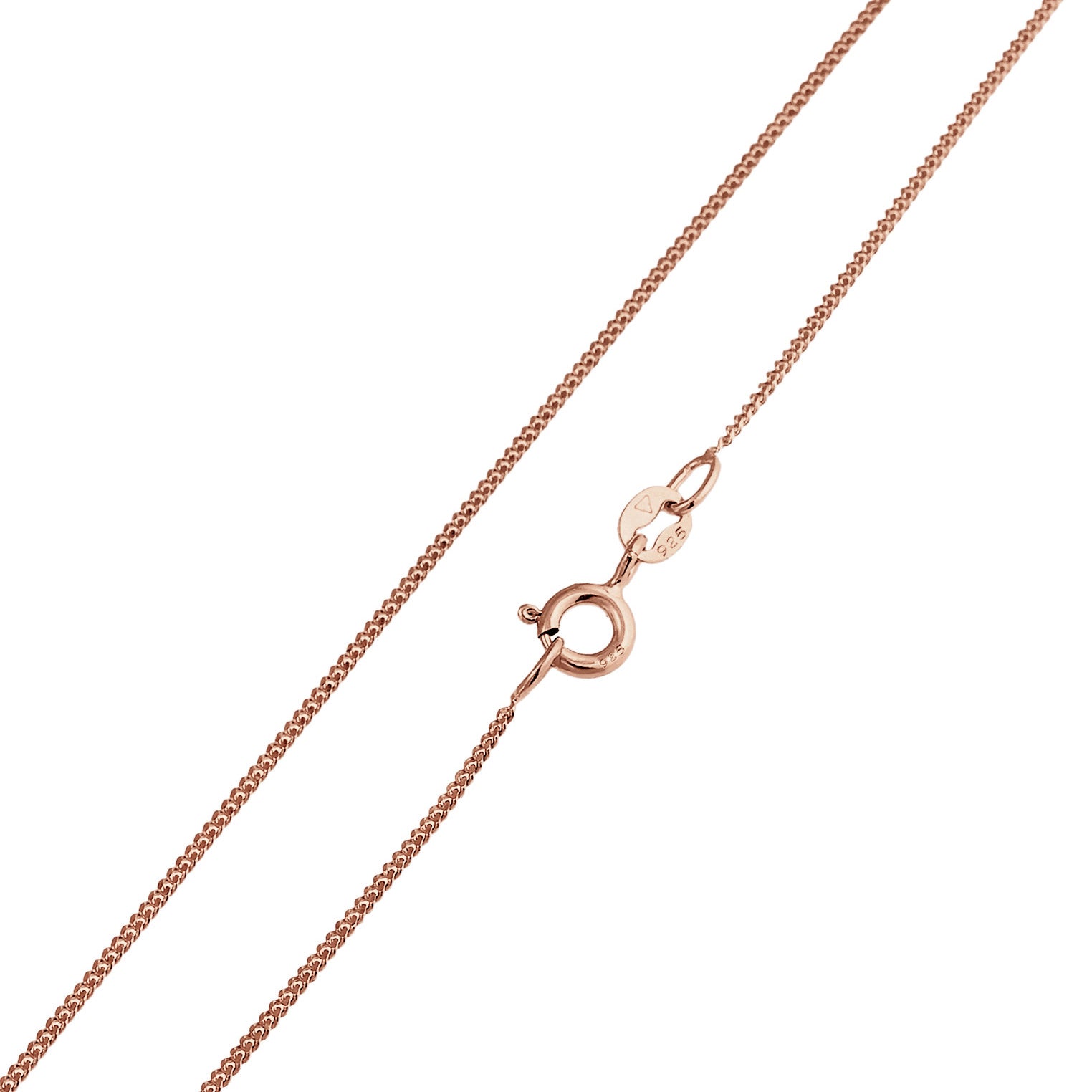 Roségold - Elli | Halskette Peace | Zirkonia (Weiß) | 925er Sterling Silber
