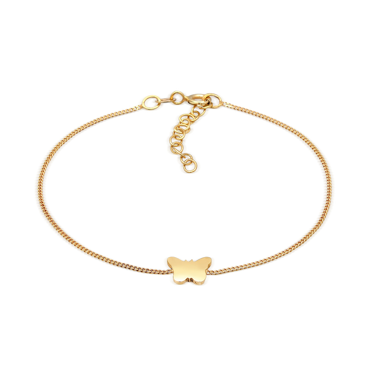 Gold - Elli | Armband Schmetterling | 925er Sterling Silber Vergoldet