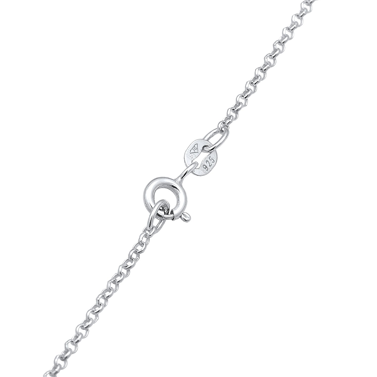 Silber - Elli | Y-Halskette Infinity | Kristall (Weiß) | 925er Sterling Silber