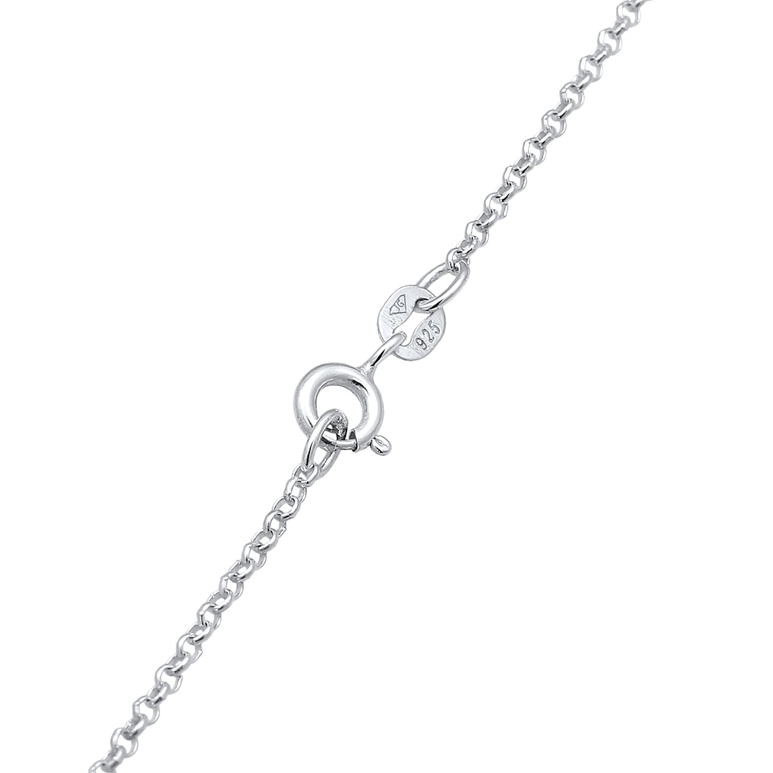 Silber - Elli | Y-Halskette Infinity | Mit Kristallen von Swarovski® (Weiß) | 925er Sterling Silber