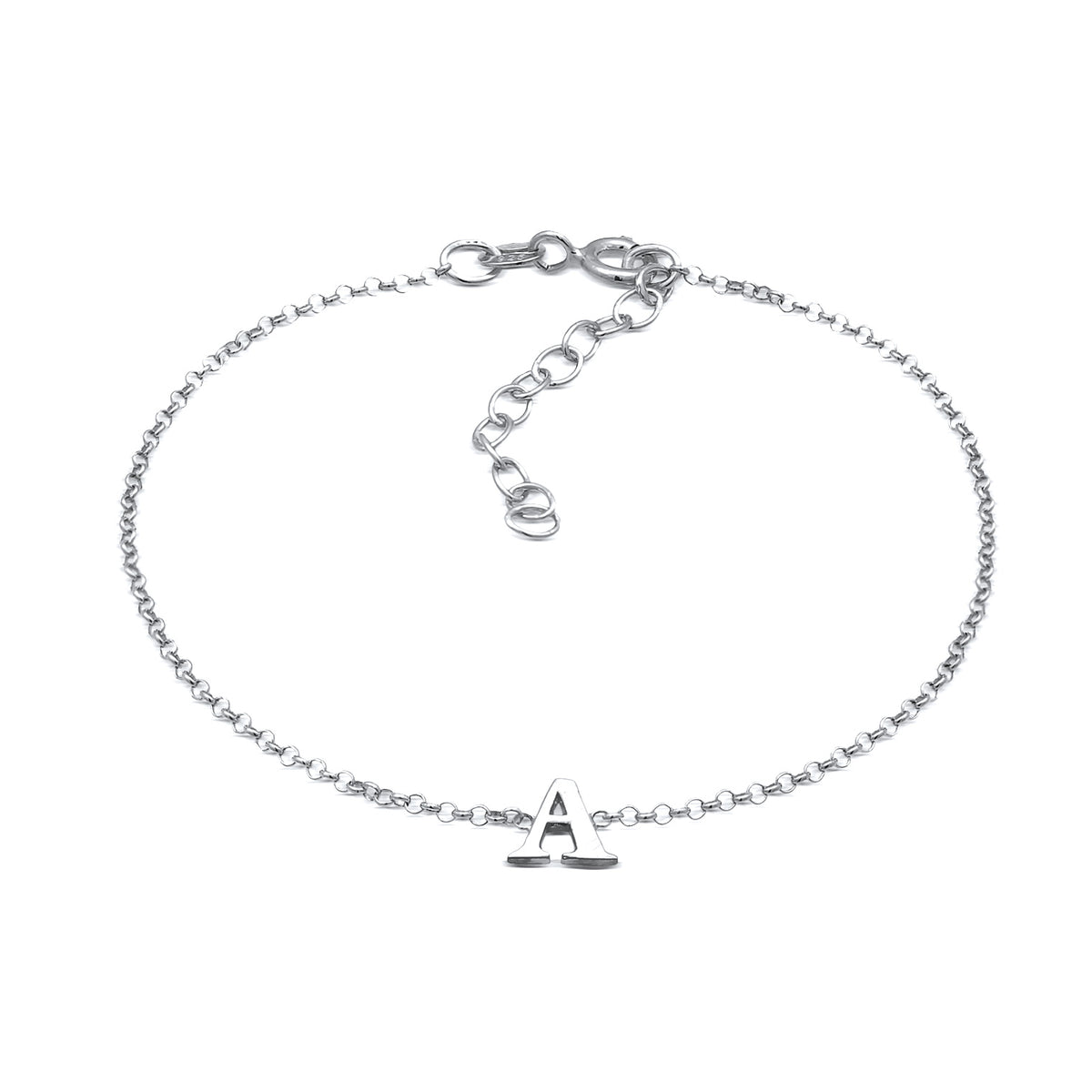 Silber - Elli | Armband Buchstabe A | 925er Sterling Silber