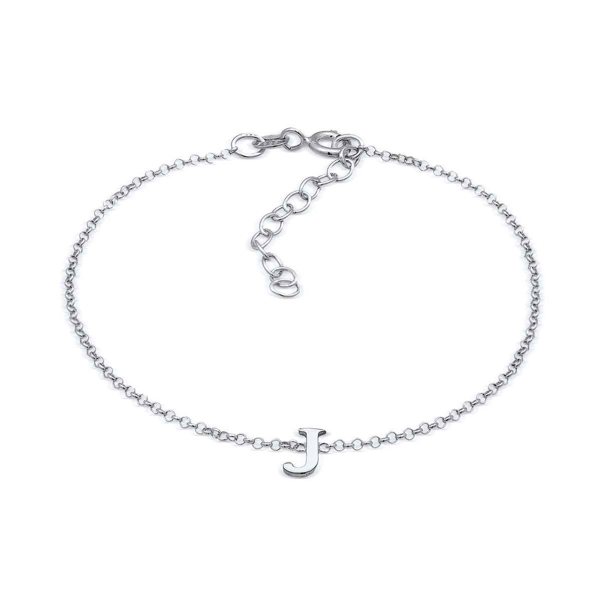 Silber - Elli | Armband Buchstabe J | 925er Sterling