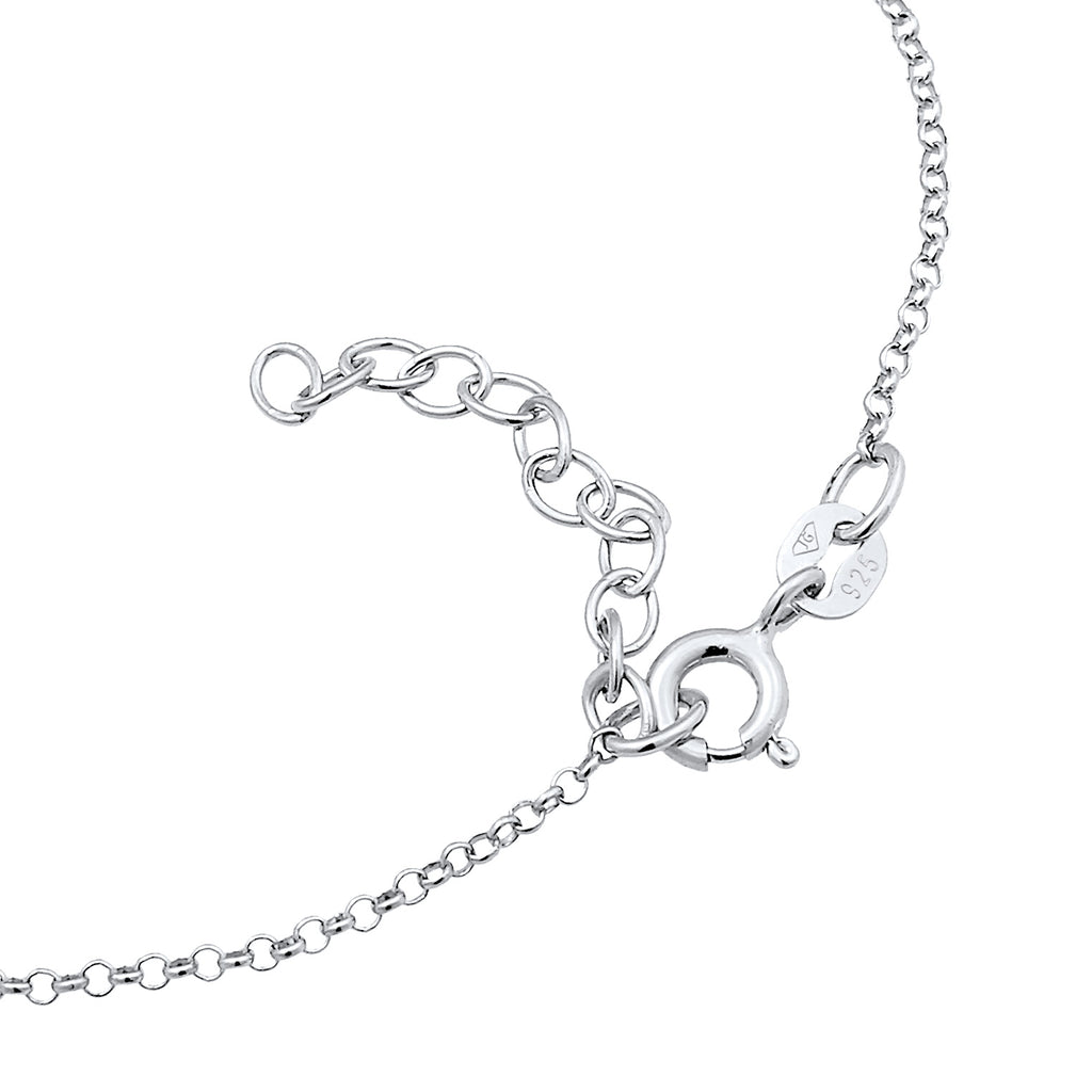 Silber - Elli | Armband Buchstabe K | 925er Sterling Silber