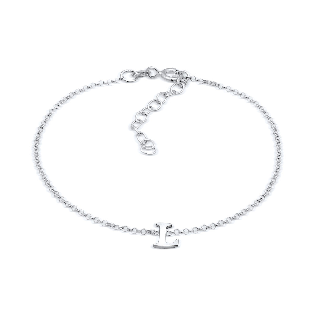 Silber - Elli | Armband Buchstabe L | 925er Sterling Silber