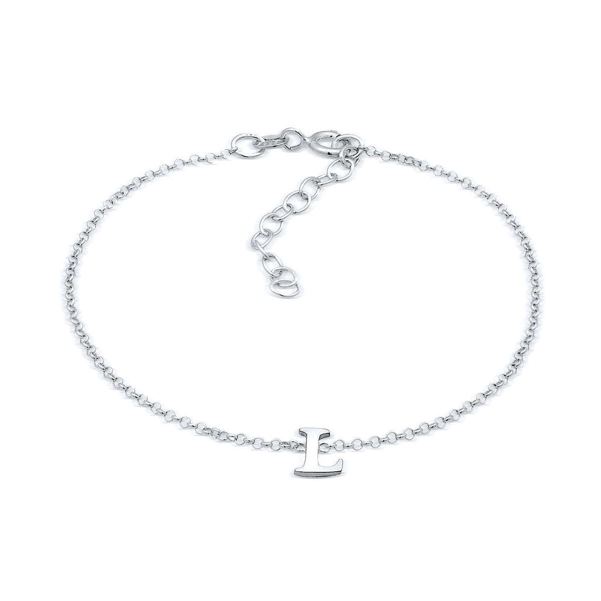 Silber - Elli | Armband Buchstabe L | 925er Sterling Silber