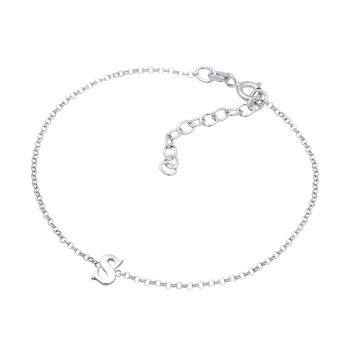 Silber - Elli | Armband Buchstabe S | 925er Sterling Silber