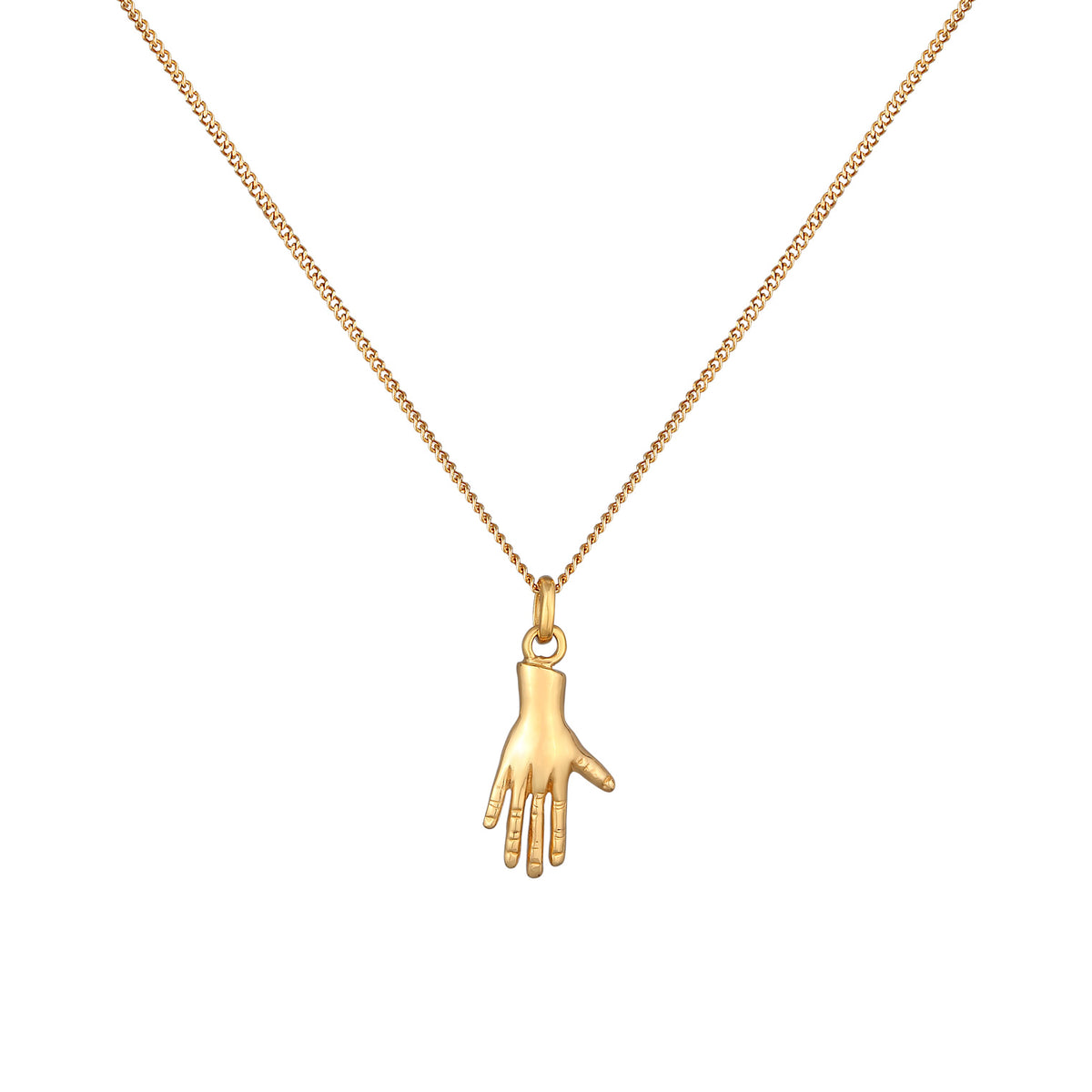 Gold - Elli | Halskette Hand | 925er Sterling Silber