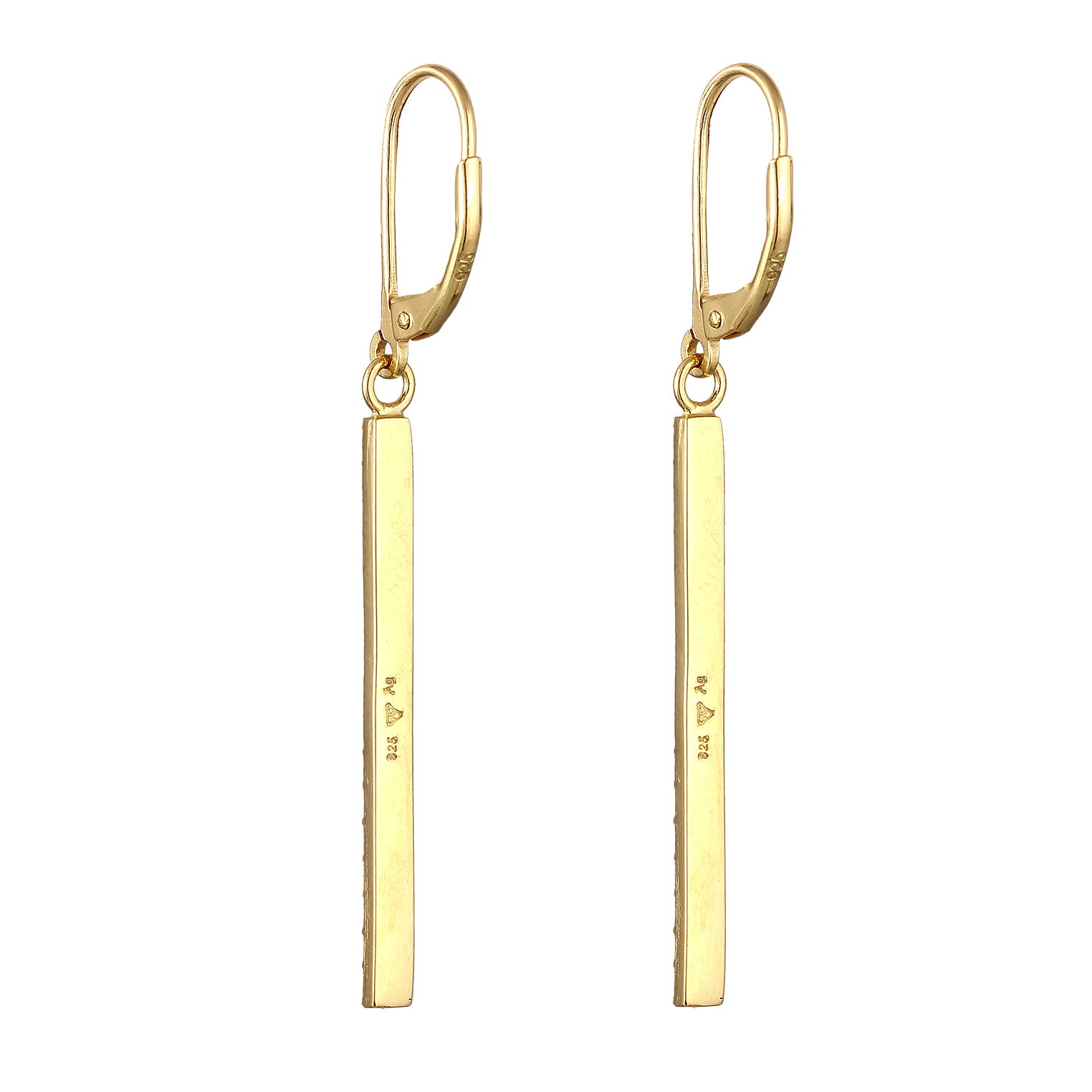 Bunt - Elli | Ohrhänger Geo | Kristall (Bunt) | 925 Sterling Silber vergoldet