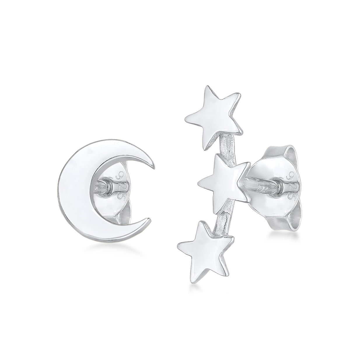 Silber - Elli | Ohrringset Astro | 925er Sterling Silber