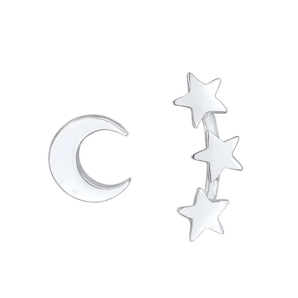 Silber - Elli | Ohrringset Astro | 925er Sterling Silber
