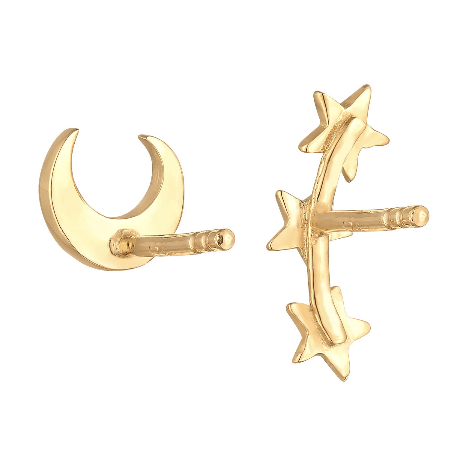 Gold - Elli | Ohrringset Astro | 925er Sterling Silber Vergoldet