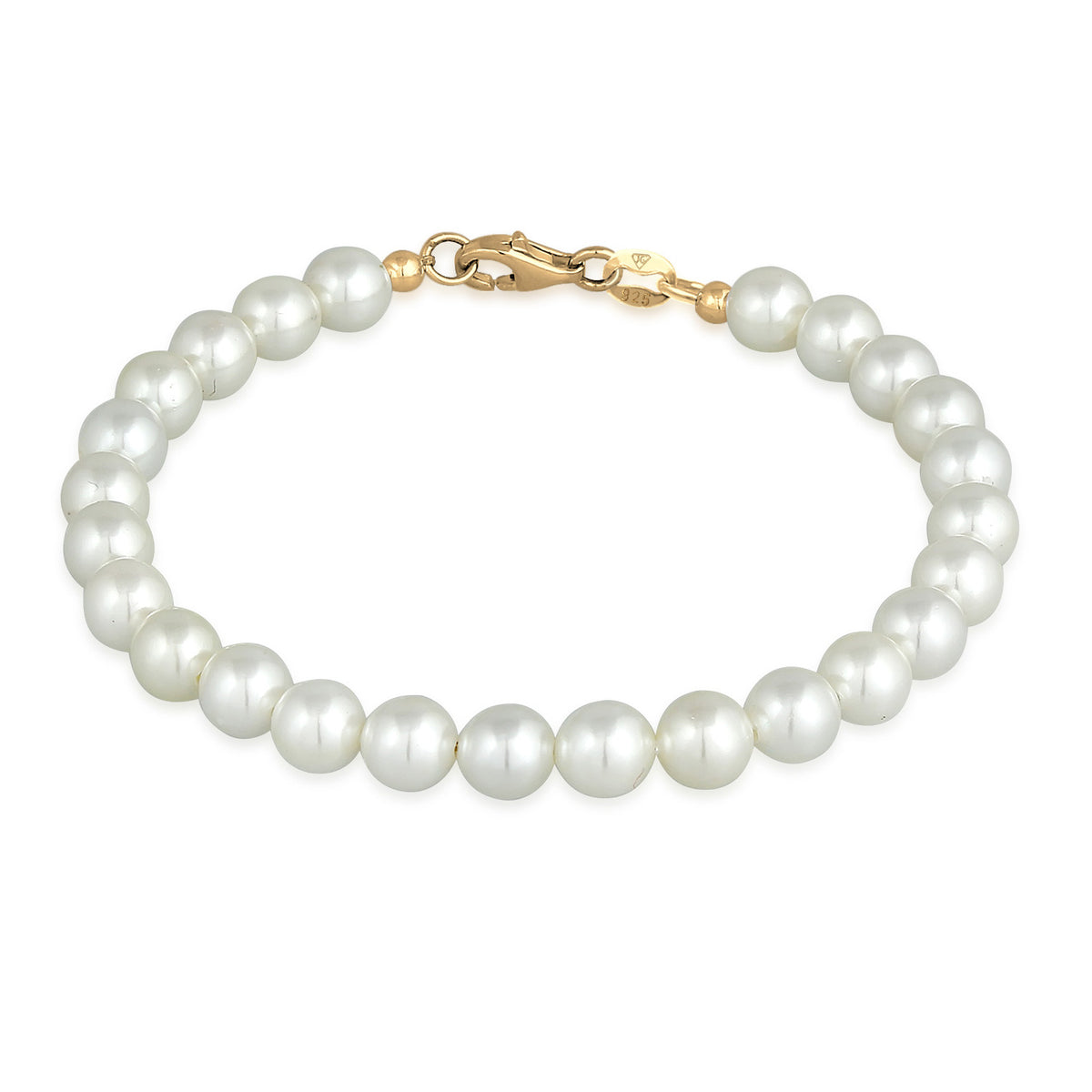 Gold - Elli | Armband | Perle | 925er Sterling SilberVergoldet