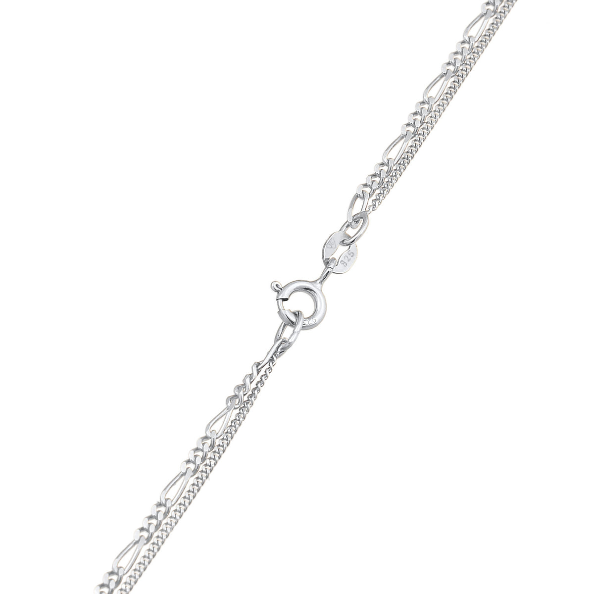 Silber - Elli | Layer-Halskette Herz | 925er Sterling Silber