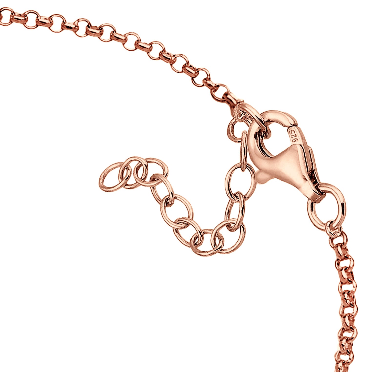 Roségold - Elli | Armband Astro | Mondstein (Weiß) | 925 Sterling Silber Rosévergoldet